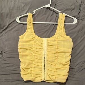 Women’s yellow crop top